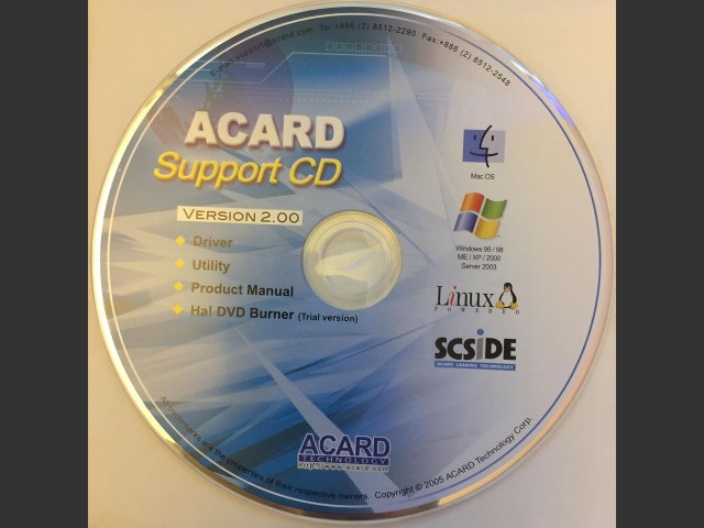 ACARD Support CD Version 2.00 (2005)