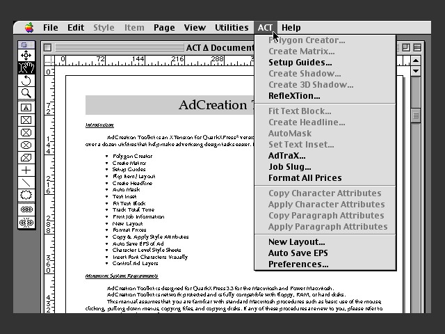 AdCreation Toolkit 1.01 (1995)