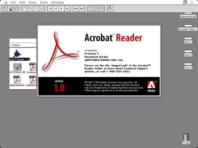 Adobe Acrobat Reader 1.0 (1993)