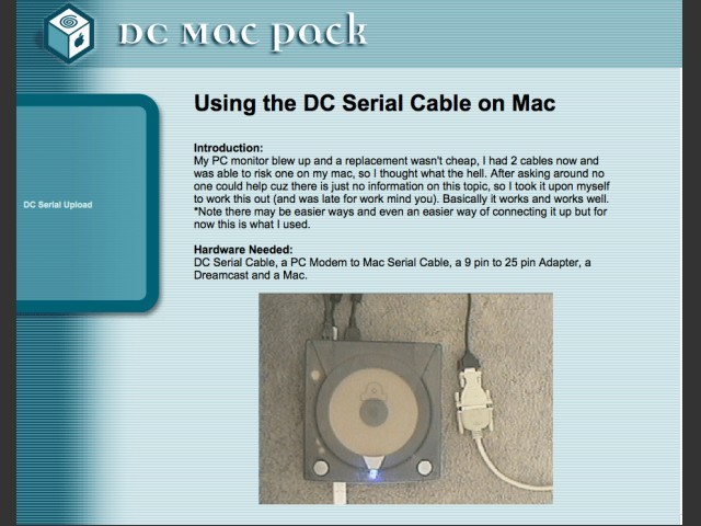 Mac Pack Dreamcast Serial (2001)