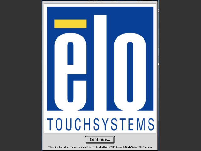 Elotouch Intellitouch Touch Screen USB Driver (iMac iTouch, IntelliTouch 2500U,... (2001)