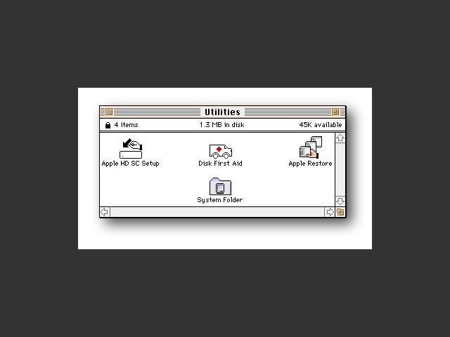 Macintosh Utilities Disk (Performa SSW 7.1P4) (1993)