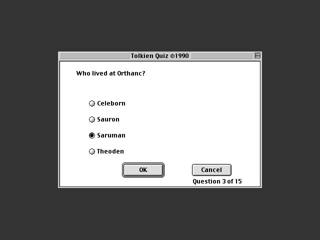 Tolkien Quiz (1990)