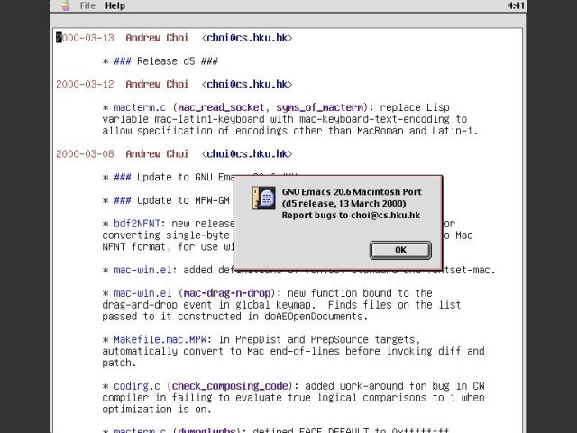 Emacs 20.6 (2000)