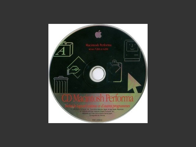 Macintosh Performa series 5200 et 6200. SSW v7.5.1 (CD) [French] (1995)