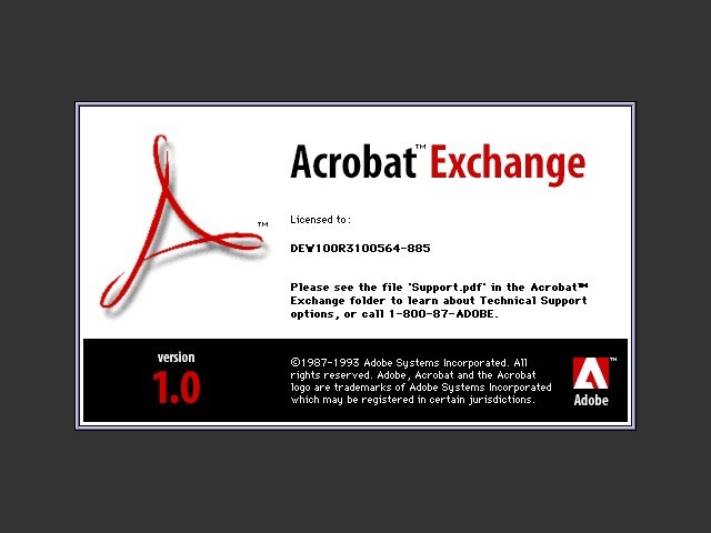 Adobe Acrobat 1.0 (1993)