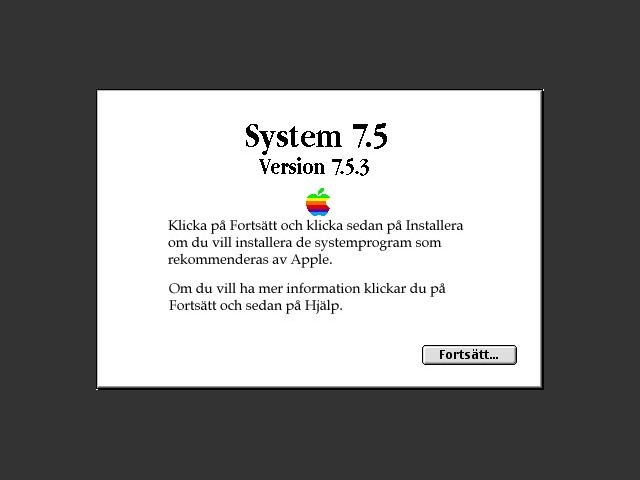 Mac OS 7.5.3 SWEDISH (1996)