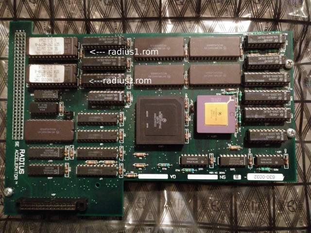 Radius SE Accelerator 2.1 ROMs (1989)