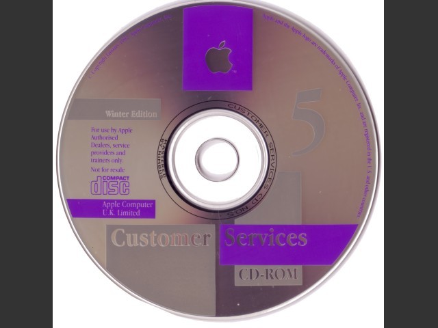 Apple UK Customer Services CD-ROM 5 Winter Edition (1992) (1992)