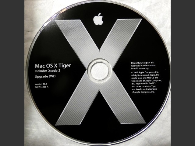 Mac OS X Tiger – Upgrade DVD 
