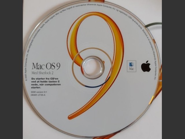 Mac OS 9.1 (DK691-2746-A) (CD) [da_DK] (2000)