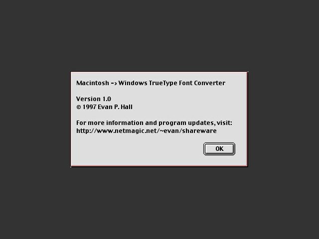 TT FontConvert (1997)