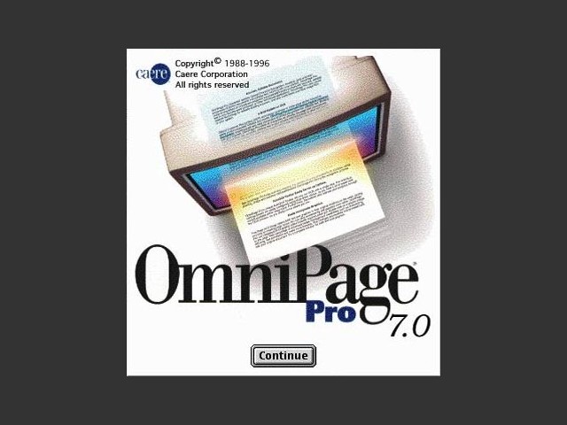 OmniPage Pro 7 (1996)