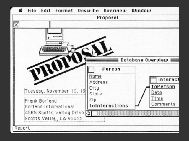 Borland Reflex Plus (1986)