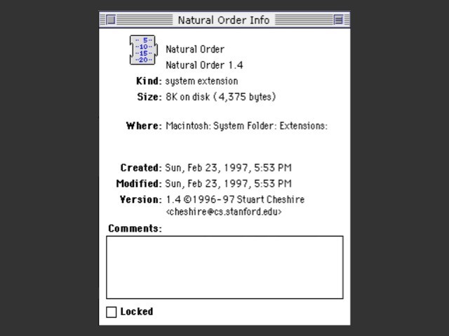 Natural Order (1996)