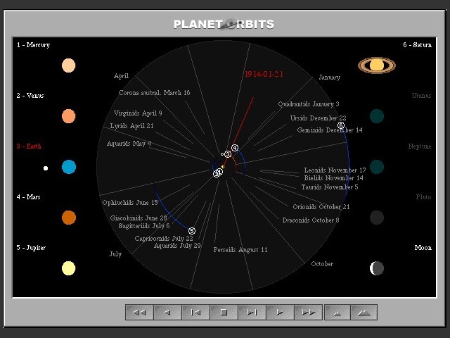 Planet orbit plotter screen 