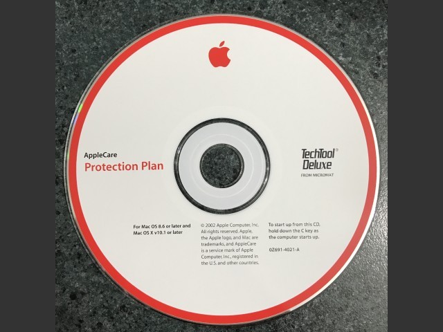 691-4021-A,0Z,Applecare. Protection Plan. TechTool Deluxe from Micromat. For Mac OS 8.6... (2002)