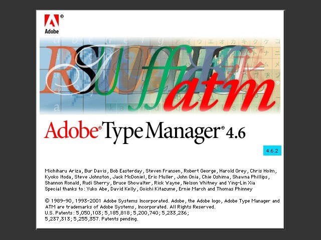 Adobe Type Manager 4.6.2 (2000)
