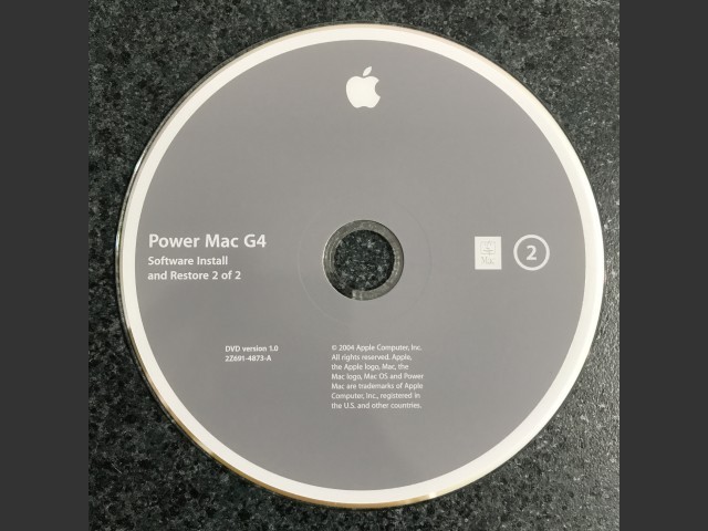 691-4872-A,,Power Mac G4 Software Install & Restore (2 DVD set) Mac OS v10.3.2 AHT... (2003)