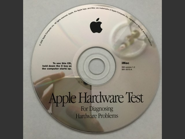 691-3515-A,,Apple Hardware Test v1.2. iMac (CD) (2002)