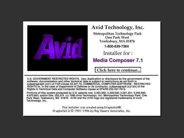 Avid Media/Film Composer 7.x (1998)