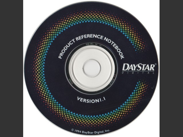 DayStar Digital Product Reference Notebook on CD-ROM (Macintosh version 1.1) (1994)