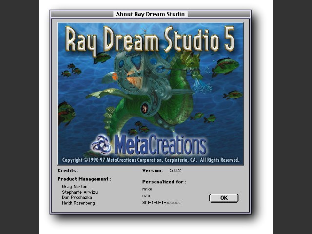 Ray Dream Studio 5.0.2 (1997)