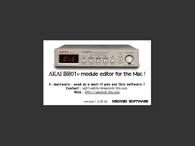 Akai SG01v editor (2000)