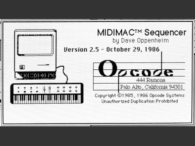 MIDIMAC Sequencer 2.5 (1986)