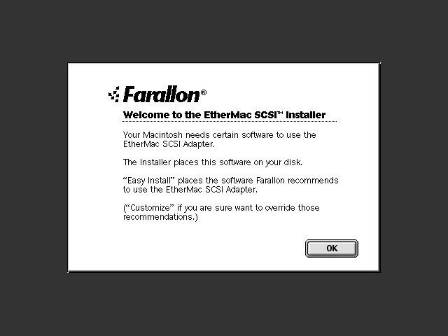 Farallon EtherMac SCSI Adapter Drivers (1993)
