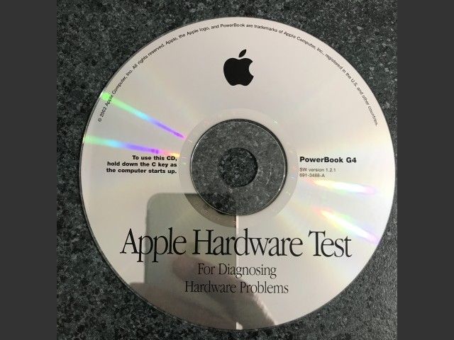 691-3488-A,,Apple Hardware Test v1.2.1. PowerBook G4 2002 (CD) (2002)