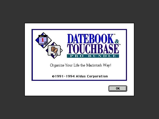 Aldus DateBook Pro 4.0 & TouchBase Pro 4.0 (1994)