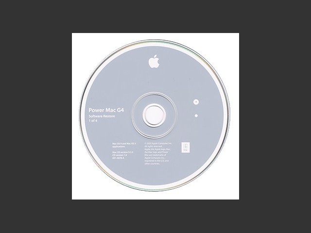 Mac OS 9.2.2 for Power Mac G4 MDD (Mirrored Drive Doors) (2001)