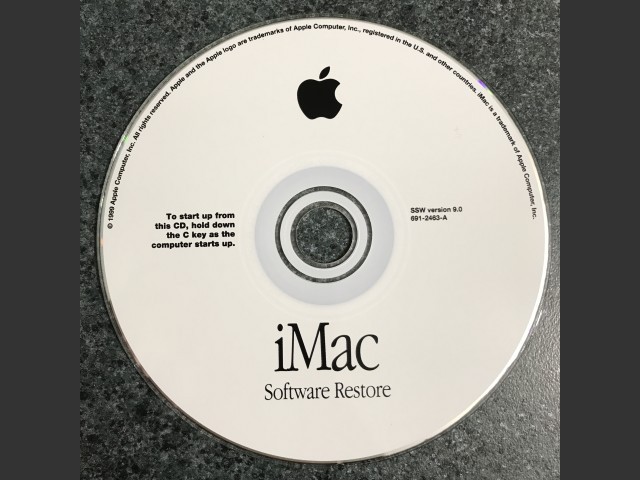 Mac OS 9.0 (iMac) (691-2463-A) (CD) (1999)