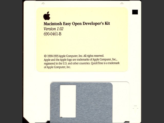 Macintosh Easy Open Developer's Kit (1993)