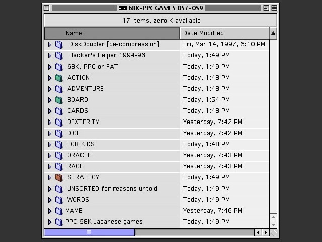 68K-PPC GAMES OS7-OS9 [HOME MADE] (2005)