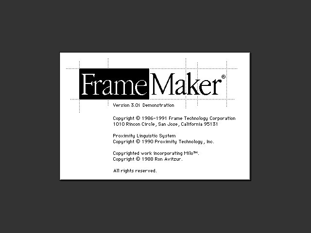 FrameMaker 3 (1991)