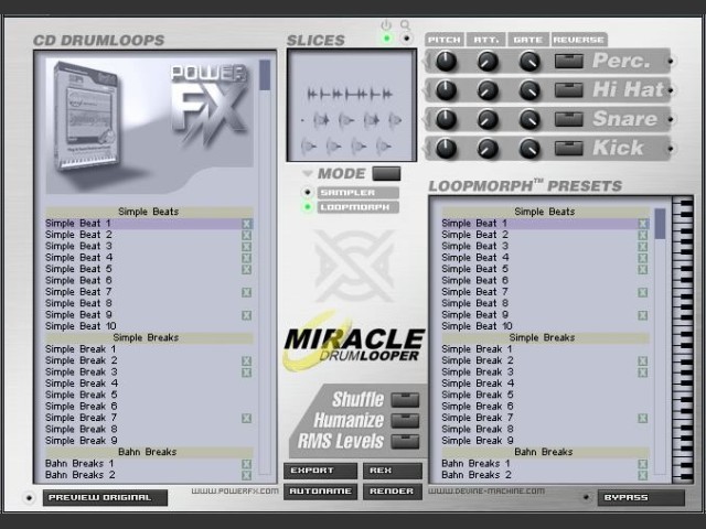 reFX MIRACLE BEATS VSTi (mac os X powerpc) (2004)