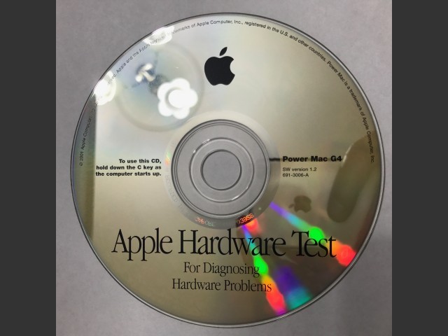 691-3006-A,,Apple Hardware Test v1.2. Power Mac G4 (CD) (2001)