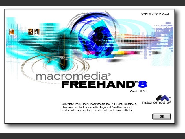 FreeHand 8.0.1 Splash Screen 