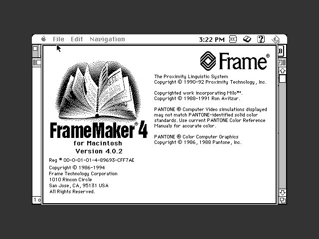 FrameMaker 4.0.2 (1993)