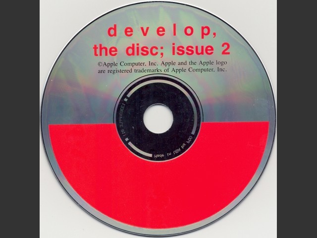Apple develop, the disc; issue 2 (1990)