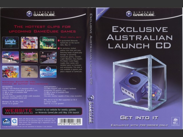 Nintendo GameCube: Exclusive Australia Launch CD (2002)