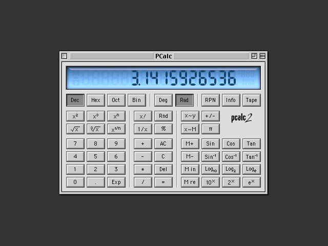 PCalc 2.2.2 (2000)