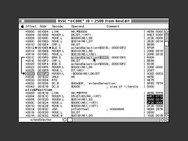 CODE Editor for ResEdit 2.1 (1991)