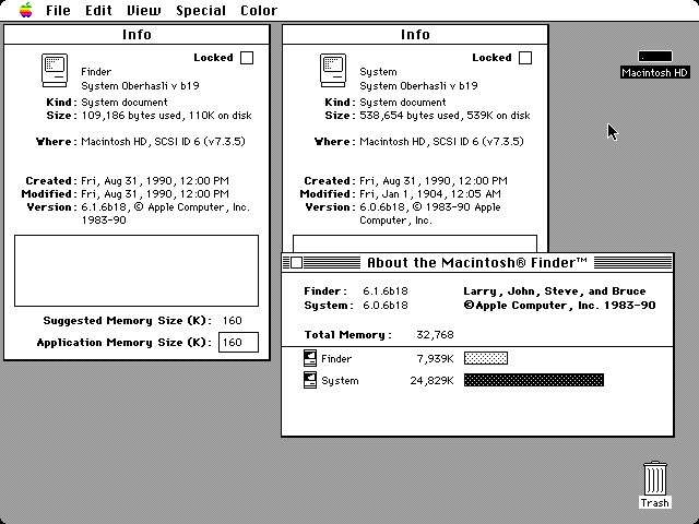 System 6.0.6b19 (1990)