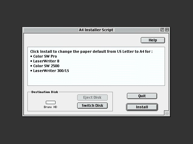 A4 Paper Defaults (1996)