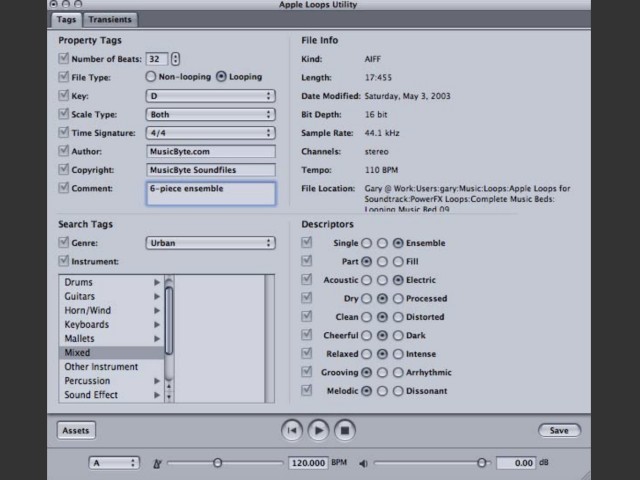 Apple Loops Utility 3.0.1 & SDK 1.3.1 (2005)