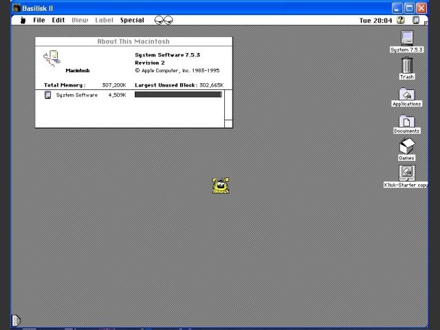 Mac System 7.5.3 for Basilisk (apps and games are included) (1995)
