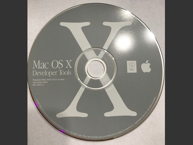 691-3451-A,,Mac OS X Developer Tools. v2001-12 (CD) (2001)